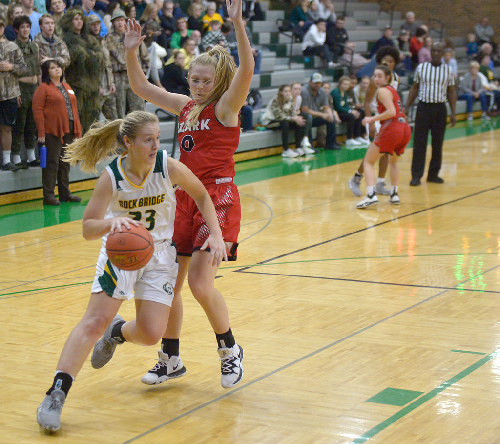 Eryn Pruett drives to the basket